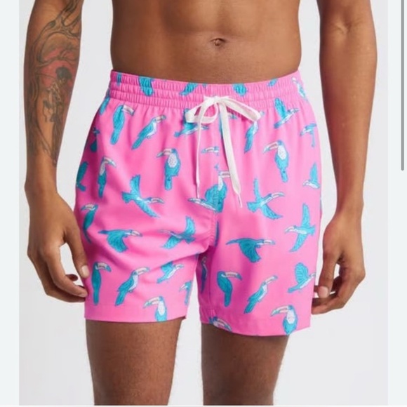 Chubbies Mens Classic Swim Trunks 5.5" The Toucan Do Its Bird Boardshorts Small - Picture 4 of 14